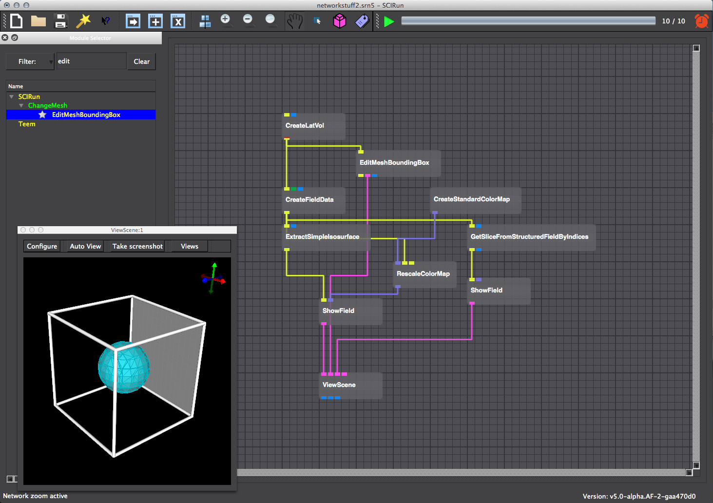 Insert GetSliceFromStructuredFieldByIndices into the network.