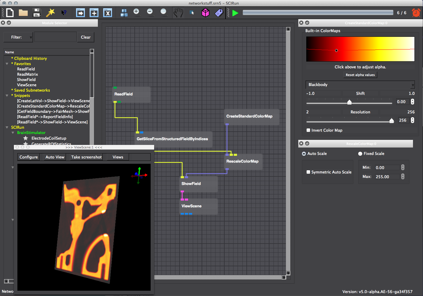 Manipulate the color scaling using both the CreateStandardColorMaps and RescaleColorMaps modules.