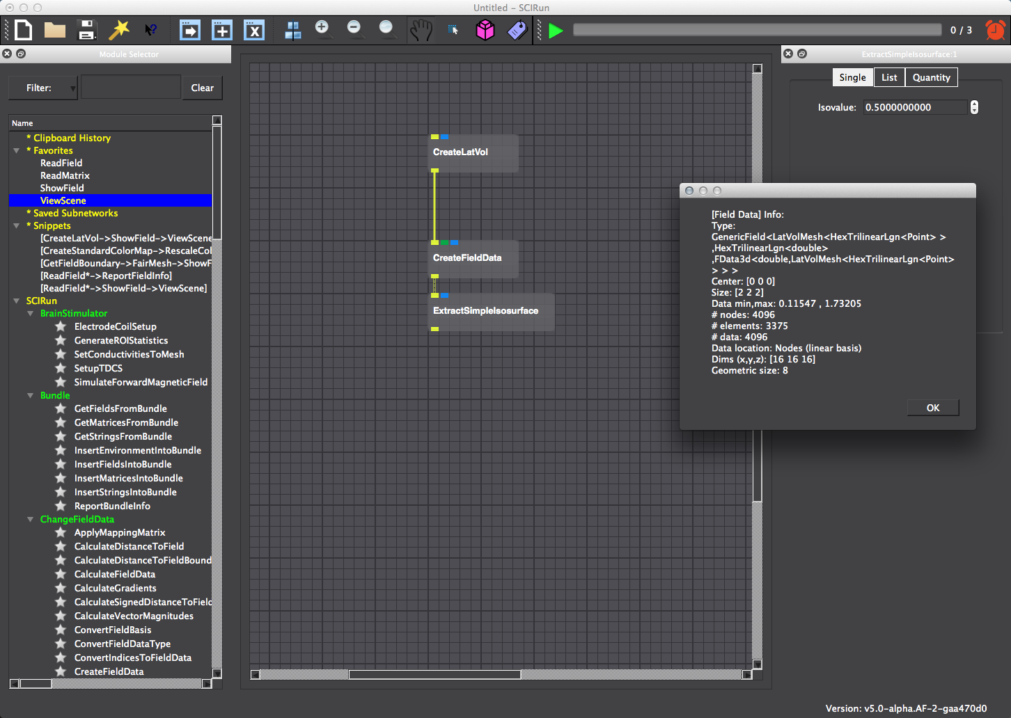 Change the isovalue so that an isosurface can be visualized.