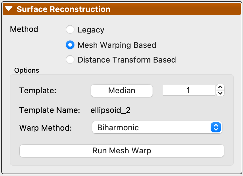 Mesh Warp Options Panel