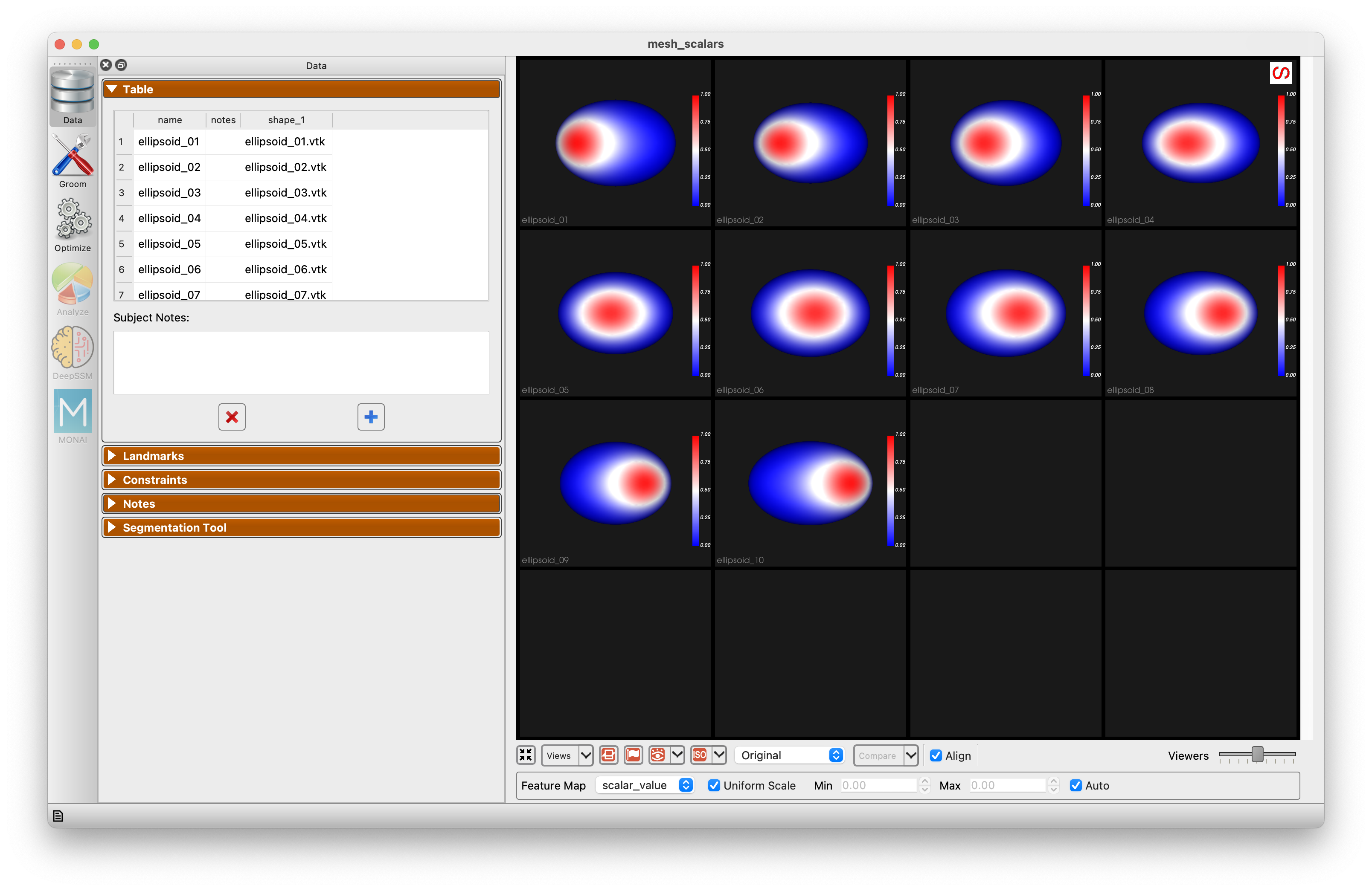 Mesh Scalars Example in Studio