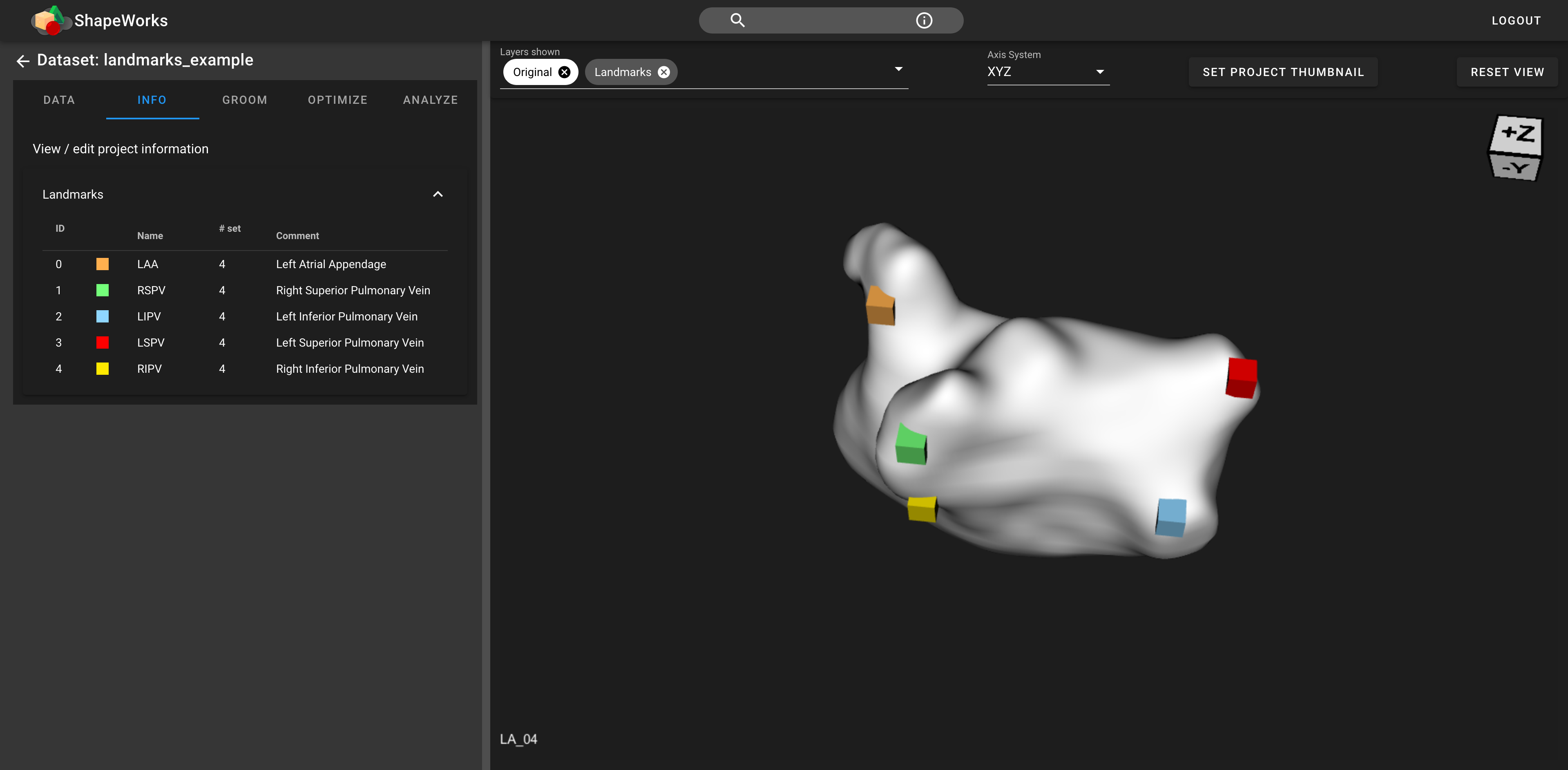 ShapeWorks Cloud Projects