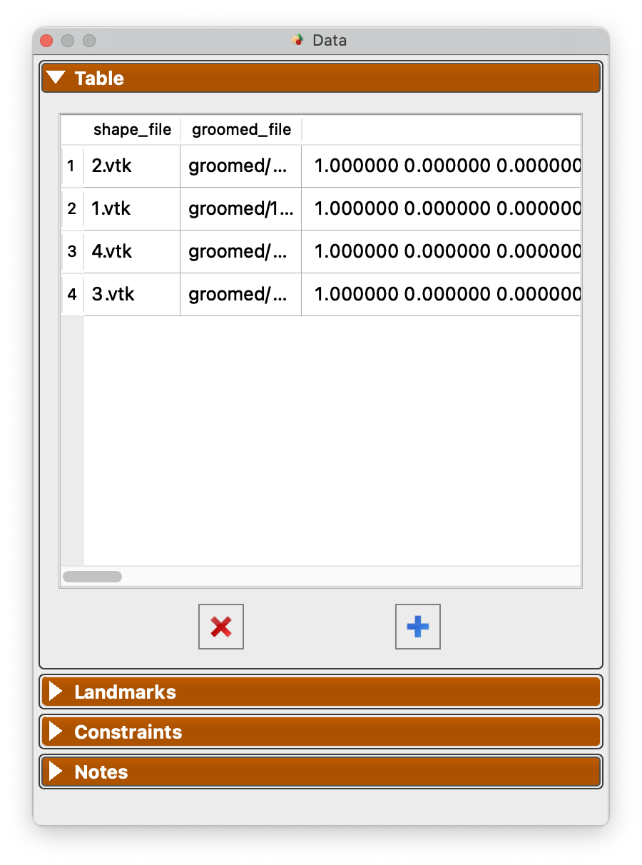 ShapeWorks Studio Data Module